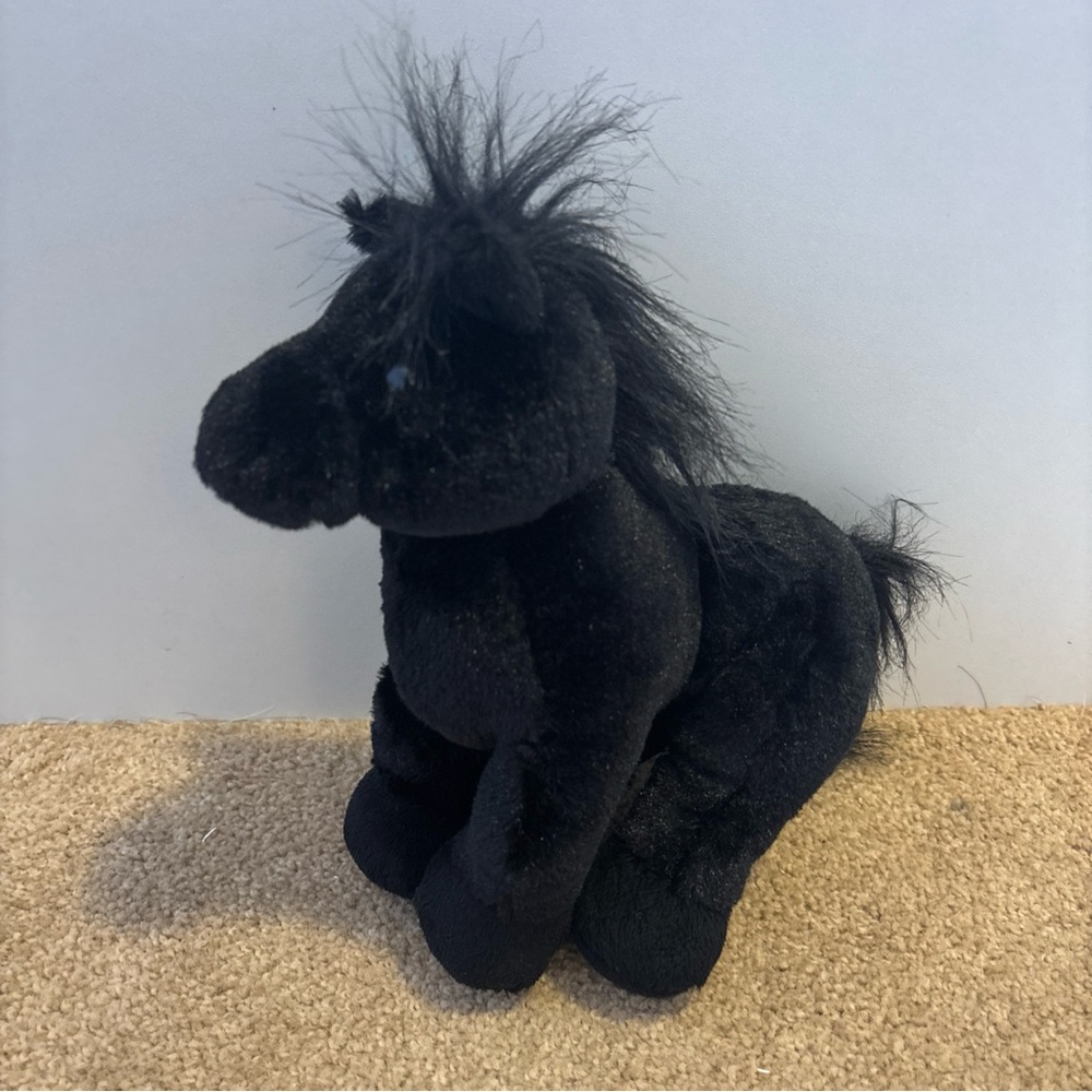 GANZ Webkinz Black Horse Plush Stuffed Animal - No code